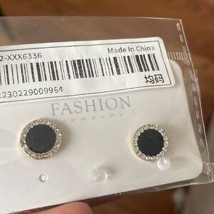 1 Pair Rhinestone Geometric Stud Earrings